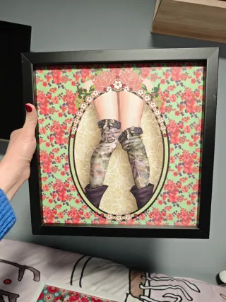 3 Cuadros Decorativos Corte Inglés muñecas pin up