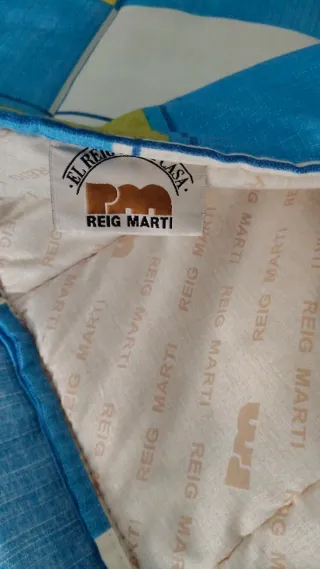 Edredón 90cm Azul y Amarillo