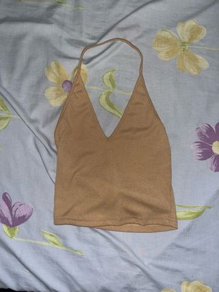 Camiseta de rayas verde y blanca