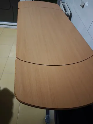 Mesa de cocina madera y metal