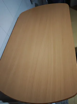 Mesa de cocina madera y metal