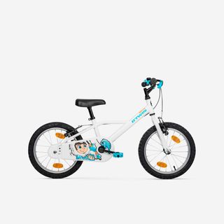 Bicicleta niños 16 pulgadas Btwin 100 Inut blanca 4,5 -6