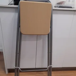 Taburetes plegables madera y metal