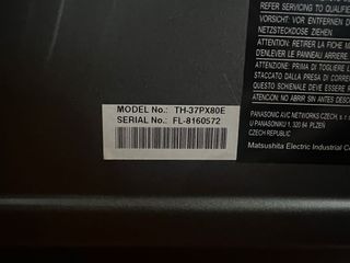 TV Panasonic 37 Negro Panasonic TH-37PX80E