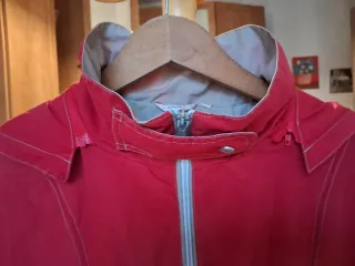 Parka caballero entretiempo roja