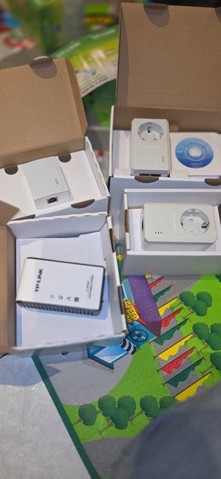 Pack 4 PLC TP-Link AV500 + AV200 (wifi)