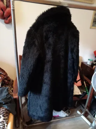 Pelliccia Nera Taglia L8