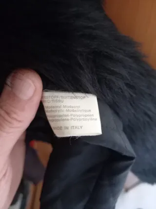 Pelliccia Nera Taglia L8