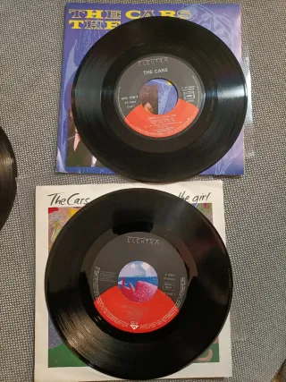 The Cars, lote de 3 vinilos, uno especial