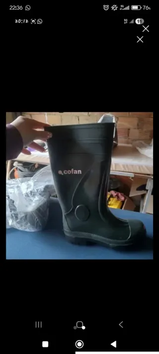 Botas de agua verdes talla 40