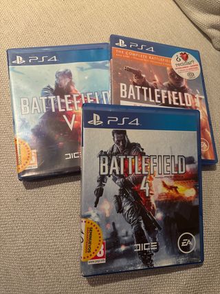 3 Juegos PS4: Battlefield 1, 4 y V