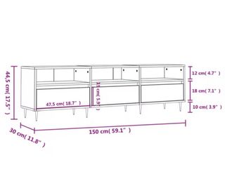 Mueble TV madera y metal