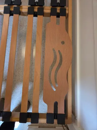 Somier de Matrimonio Láminas Madera Mediterráneo