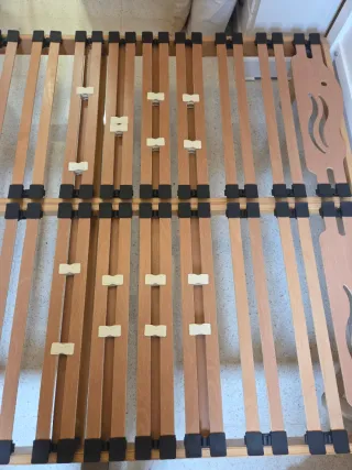 Somier de Matrimonio Láminas Madera Mediterráneo