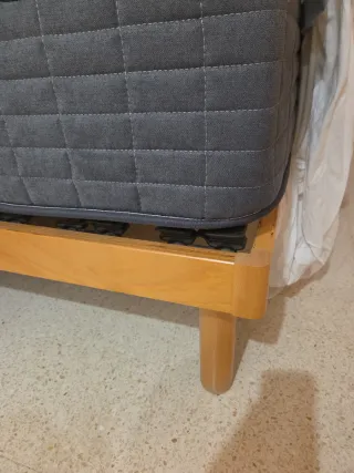 Somier de Matrimonio Láminas Madera Mediterráneo