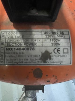 Aspiradora industrial Sagola