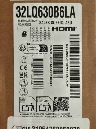 TV LG 32 32LQ63 HD Smart TV (Nueva y precintada)