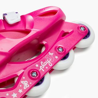 Patines Línea Niños Oxelo Ajustable 3 tallas Play 3 Rosa