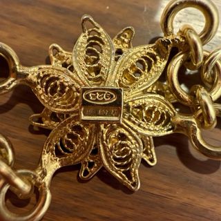 Bracciale filigrana argento dorata 925 vintage