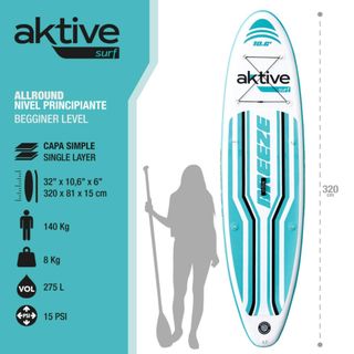 Tabla paddle surf hinchable iniciación 10.6'' Aktive - CD