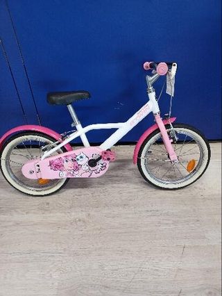 Bicicleta niños 16 pulgadas Btwin 500 Doctor Girl blanca