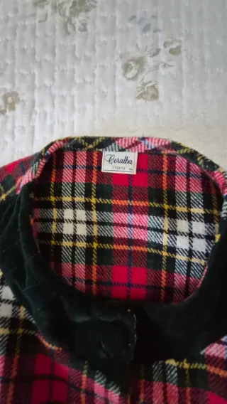 Vestaglia donna scozzese,in misto lana,