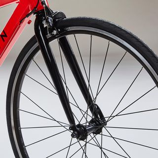 Bicicleta de carretera niños 26 pulgadas Triban 100 roja