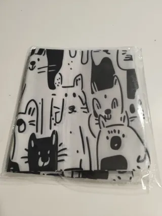 Bolso Tote Gatos Blanco y Negro