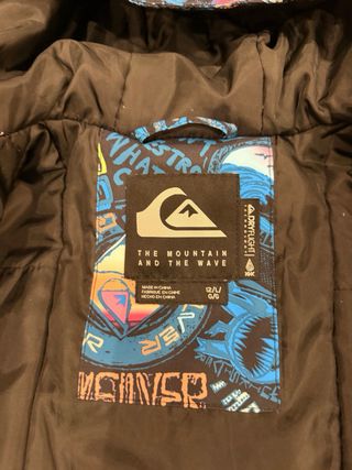 Chaqueta esquí Quiksilver con estampado Niño 12año