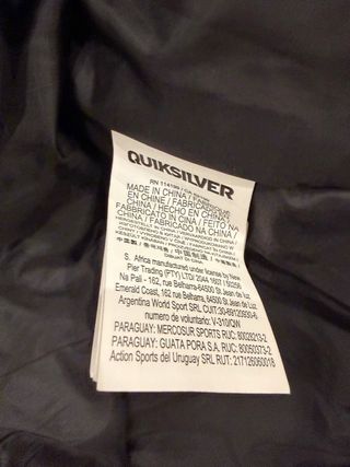 Chaqueta esquí Quiksilver con estampado Niño 12año