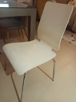 4 Sillas Comedor Ikea Blancas