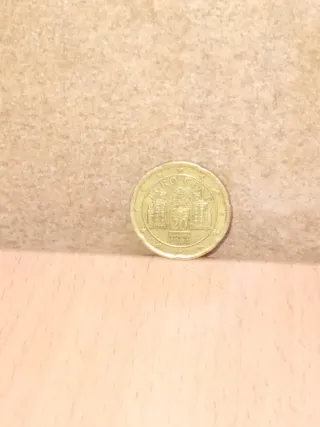 Moneda de 20 centimos Diámetro: 22,25 mm Grosor: 2
