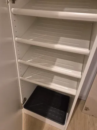 Armario zapatero PAX / ÅHEIM blanco/espejo