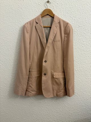 Chaqueta beige hombre