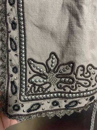 Chaleco bordado  cinturón ZW colección