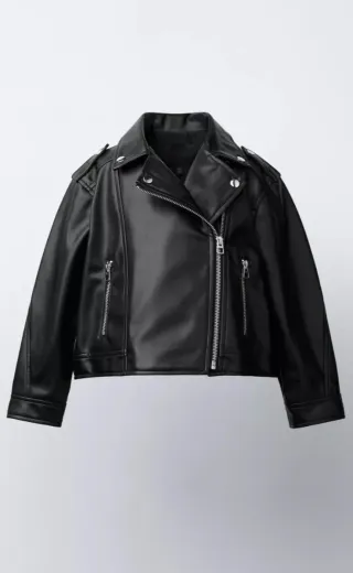 Cazadora Polipiel Zara Niña