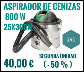 Aspirador de cenizas Koma 800W