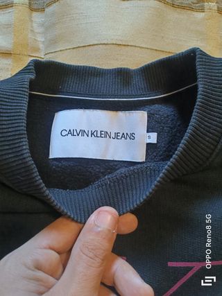 Calvin Klein felpa uomo nera