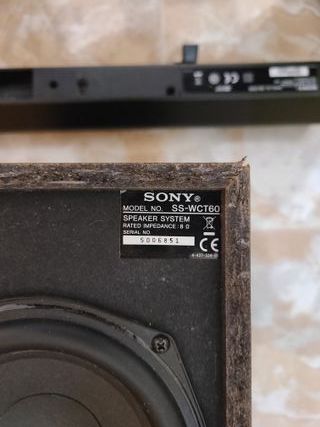 Barra Sonido Sony SA-CT60 + Subwoofer