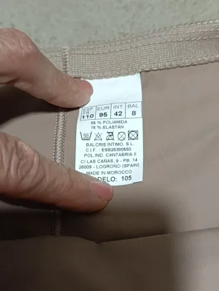 Faja Panty Tricot Anatómica Balcris Talla L