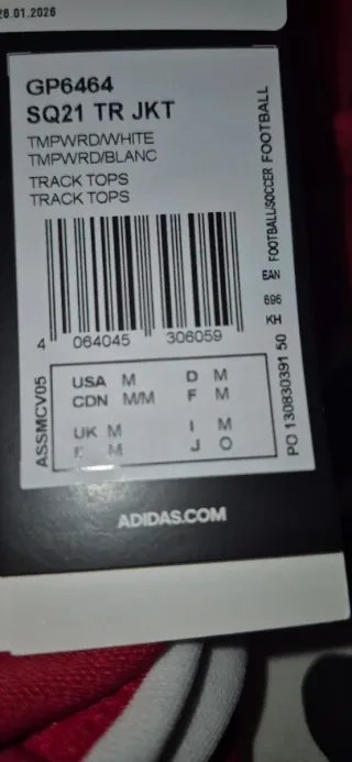 Sudadera deportiva Adidas roja