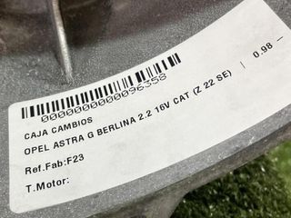 F23 caja cambios opel astra g 2.2 16v cat (z 96358