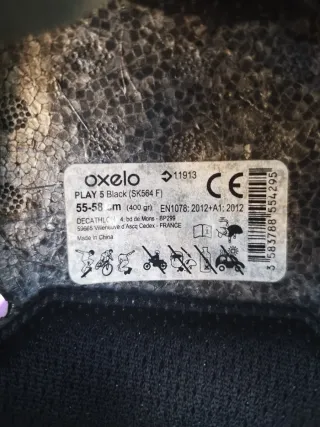 Casco Oxelo Talla 52-58 en Morado o Negro