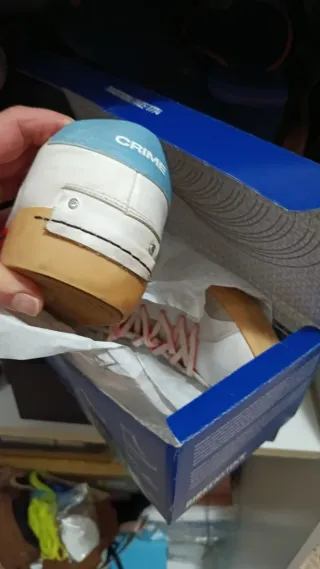 Scarpe Golden Goose Uomo Bianco Azzurro