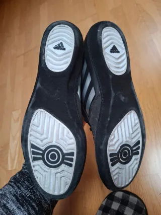 Botines Adidas Boxeo Negro/Plata