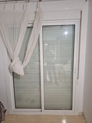 Balconera aluminio blanco corredera