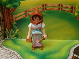 Playmobil figura con libro y espada