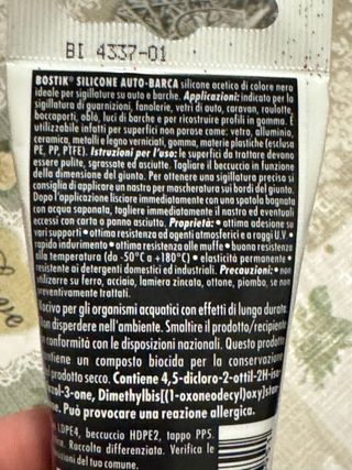 Silicona Negro Bostik Auto-Barca