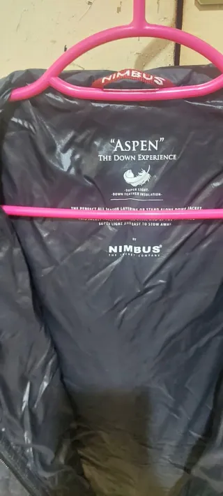 Chaqueta de plumas Aspen negra hombre