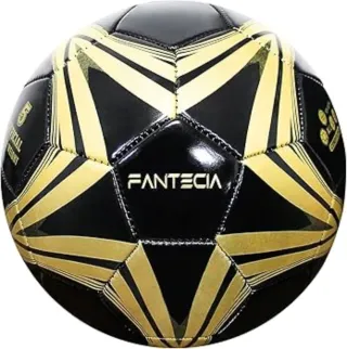 Balón de fútbol FANTECIA oficial negro y dorado